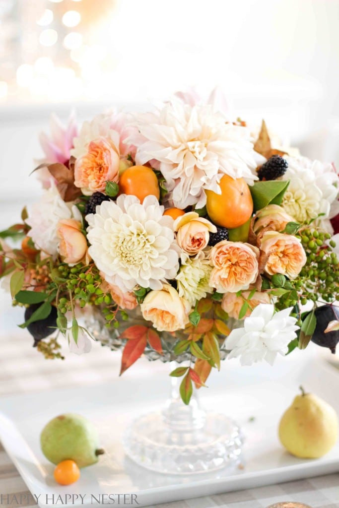 Fall Flower Centerpieces - Happy Happy Nester