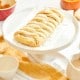 puff pastry on a cakestand