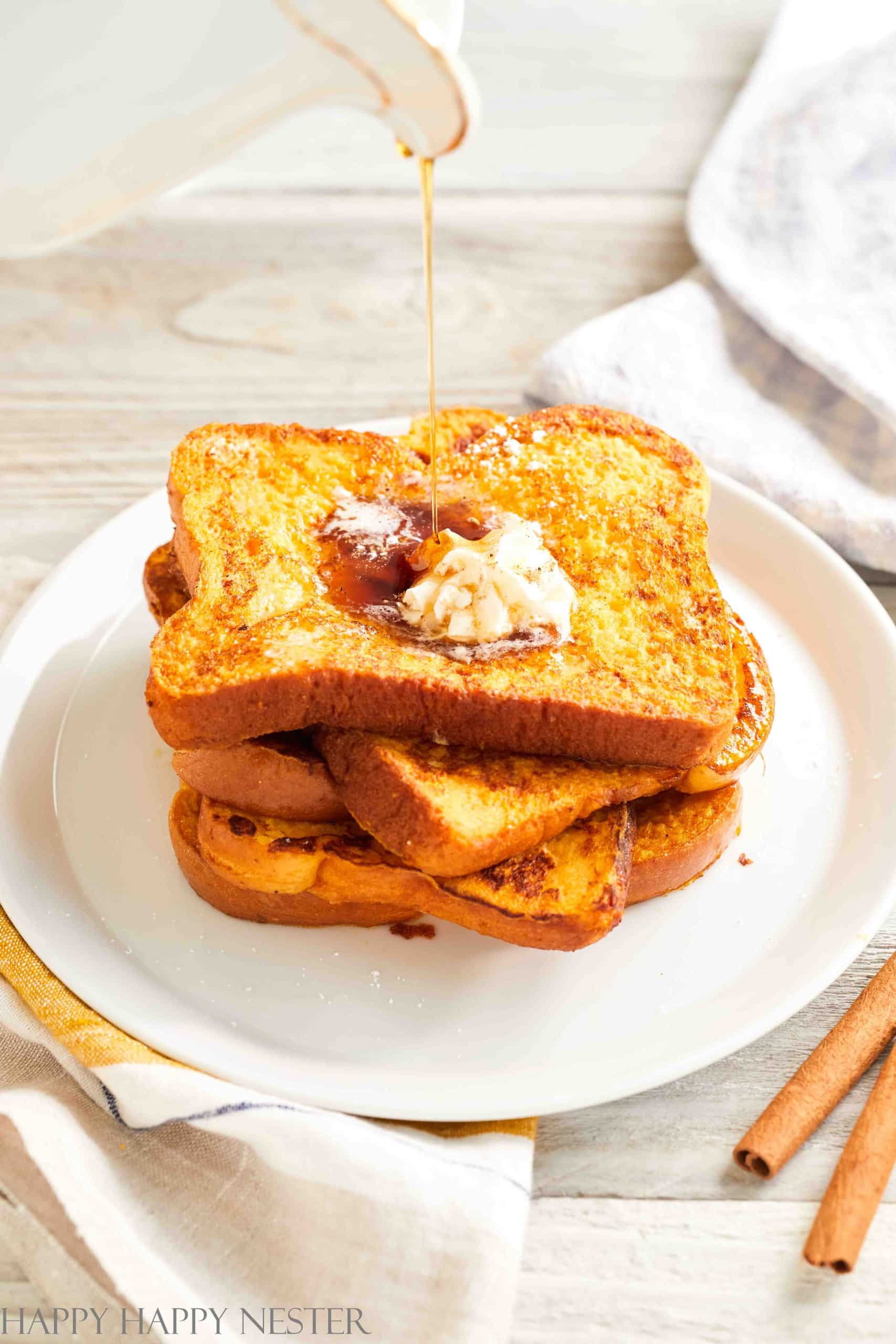 Pumpkin Brioche French Toast - Happy Happy Nester