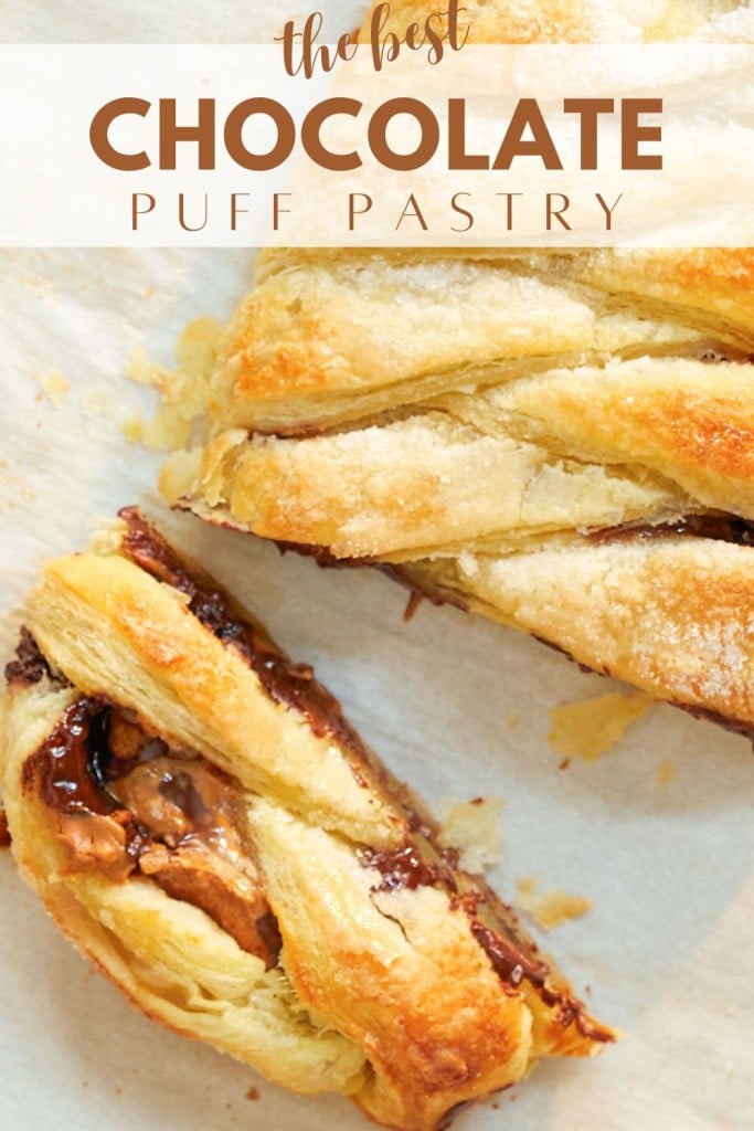 chocolate puff pastry pin image