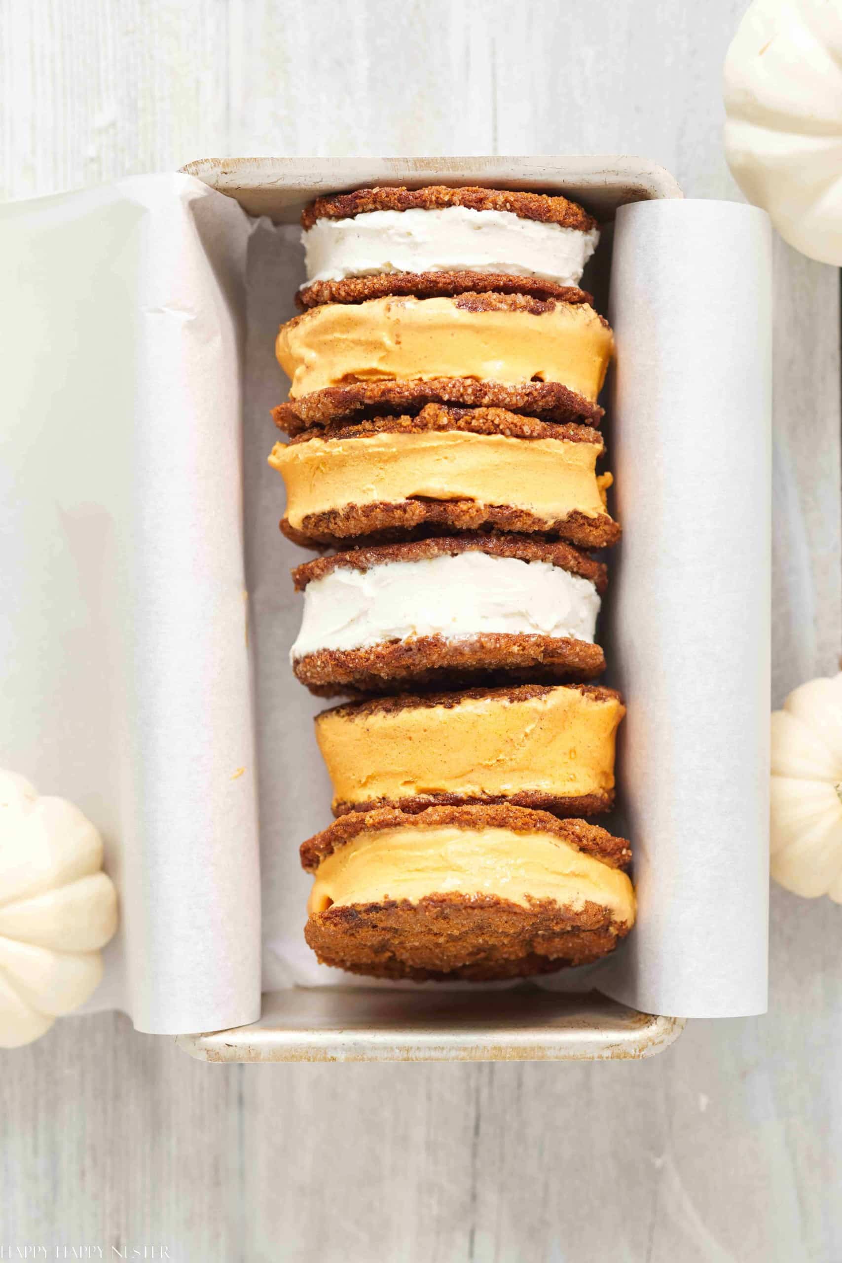 Pumpkin Ice Cream Sandwiches Happy Happy Nester