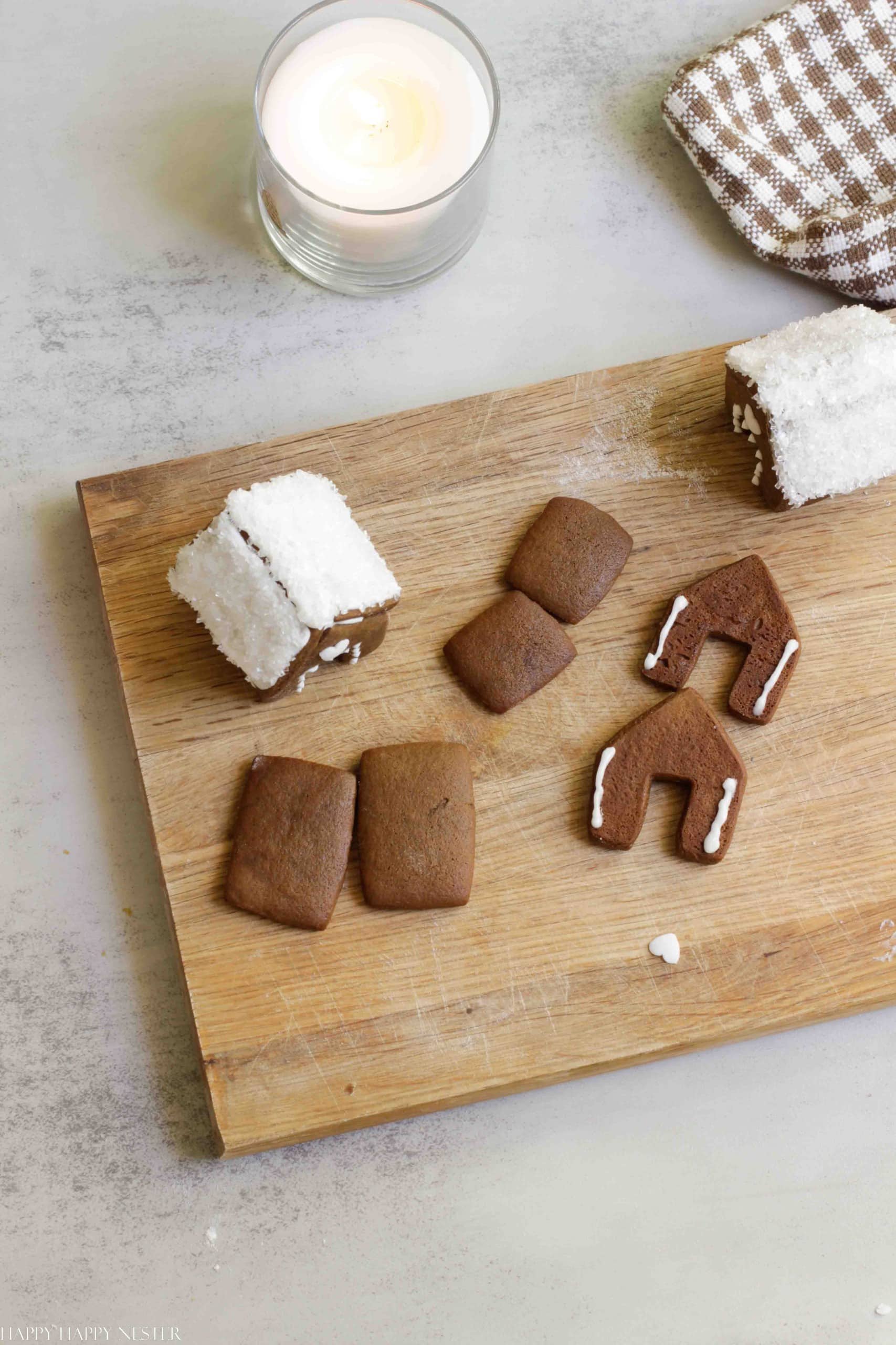 Mini Gingerbread House Mug Toppers