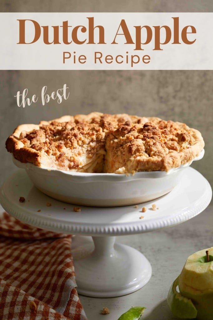 best Dutch apple pie recipe pin image