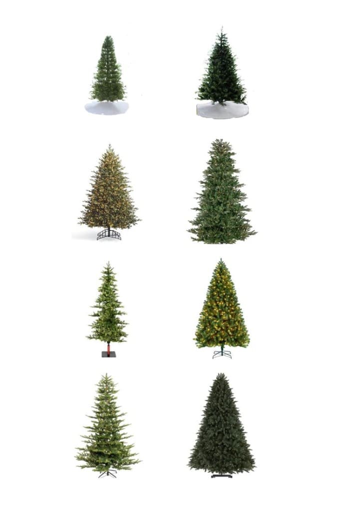 beautiful artificial christmas trees