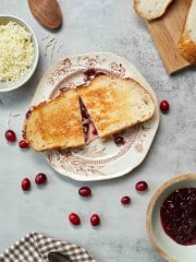 cranberry grilled cheese sandwich recipe pin