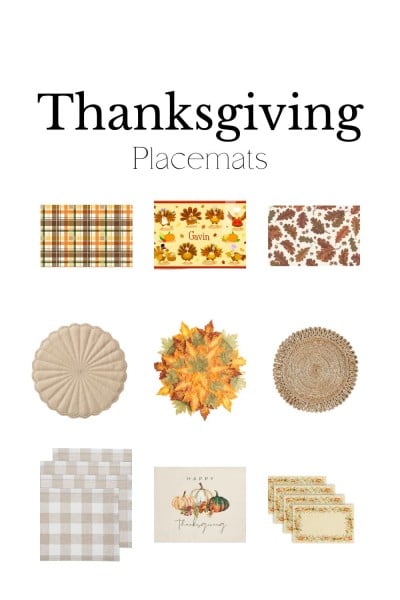 thanksgiving placemats