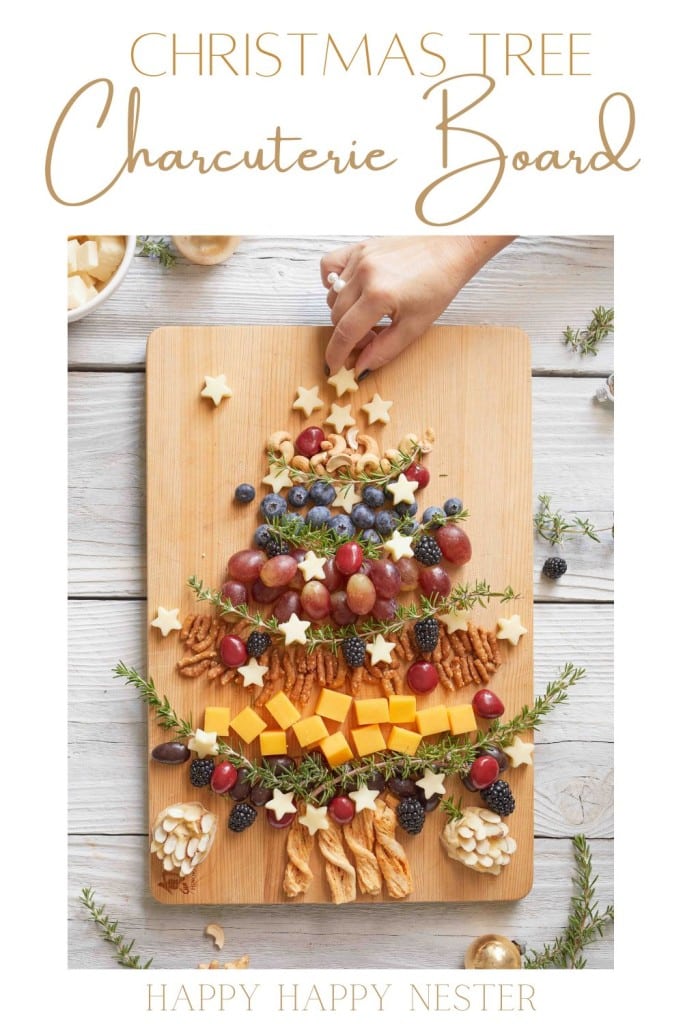 Christmas Tree Charcuterie Board - Happy Happy Nester