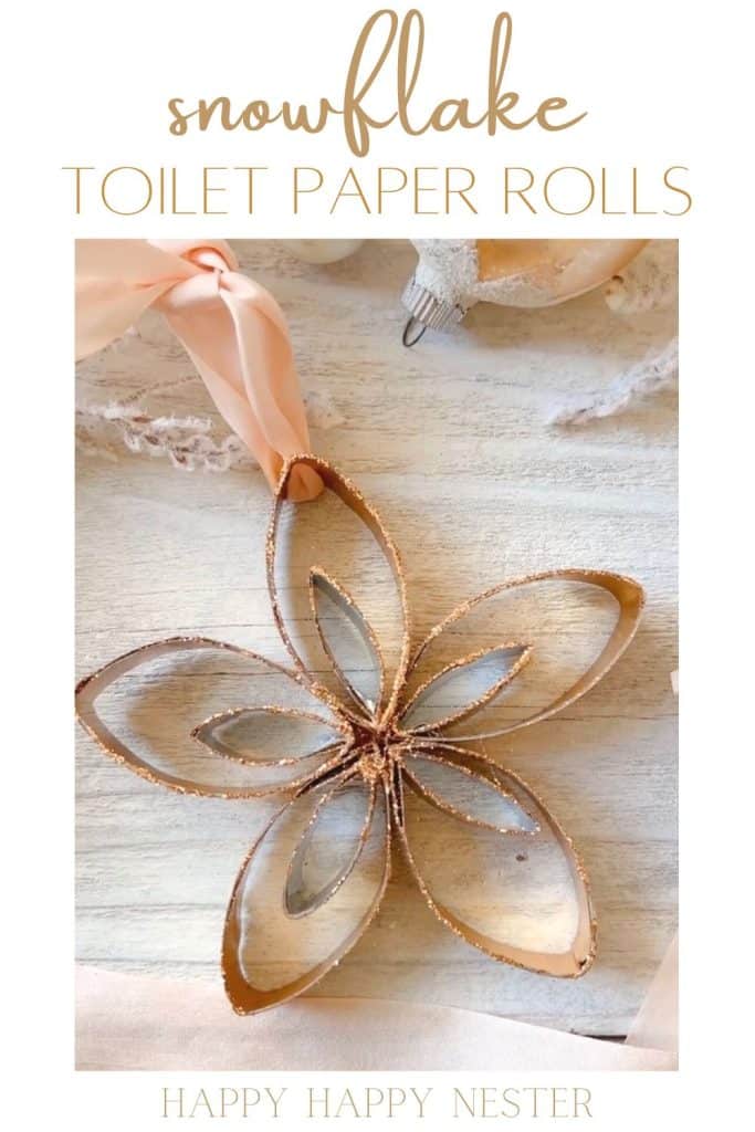 snowflake toilet paper rolls pin image