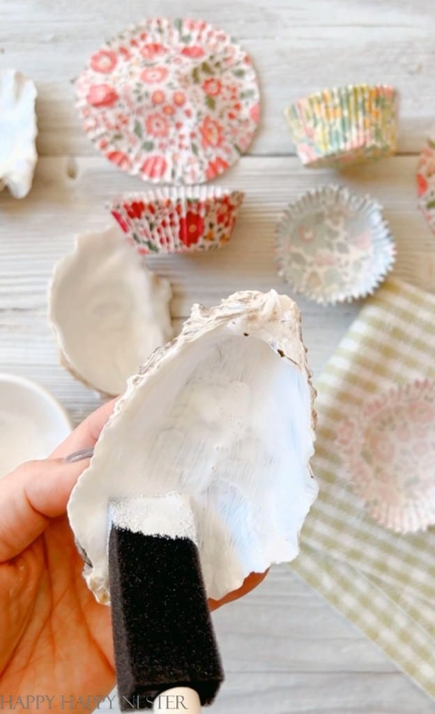 painted oyster shells diy