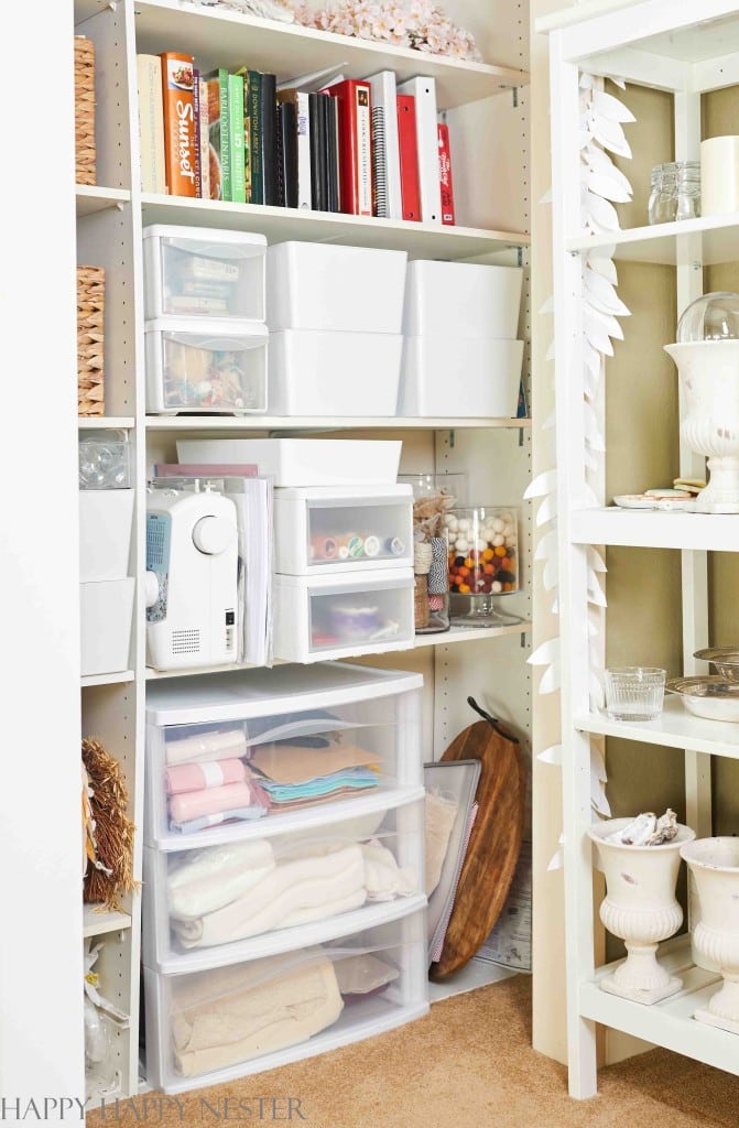 Repurposed: Drawer to Craft Paint Storage Shelf - Happiness is Homemade