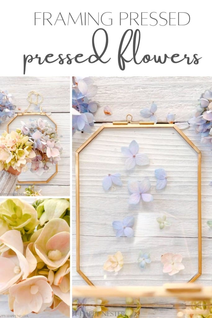 Carr Leaded Glass Picture Frame Dried Pressed Flowers In Between Glass