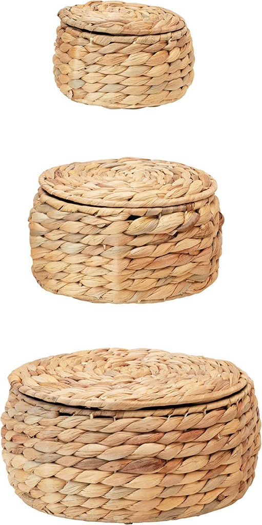 amazon round wicker basket