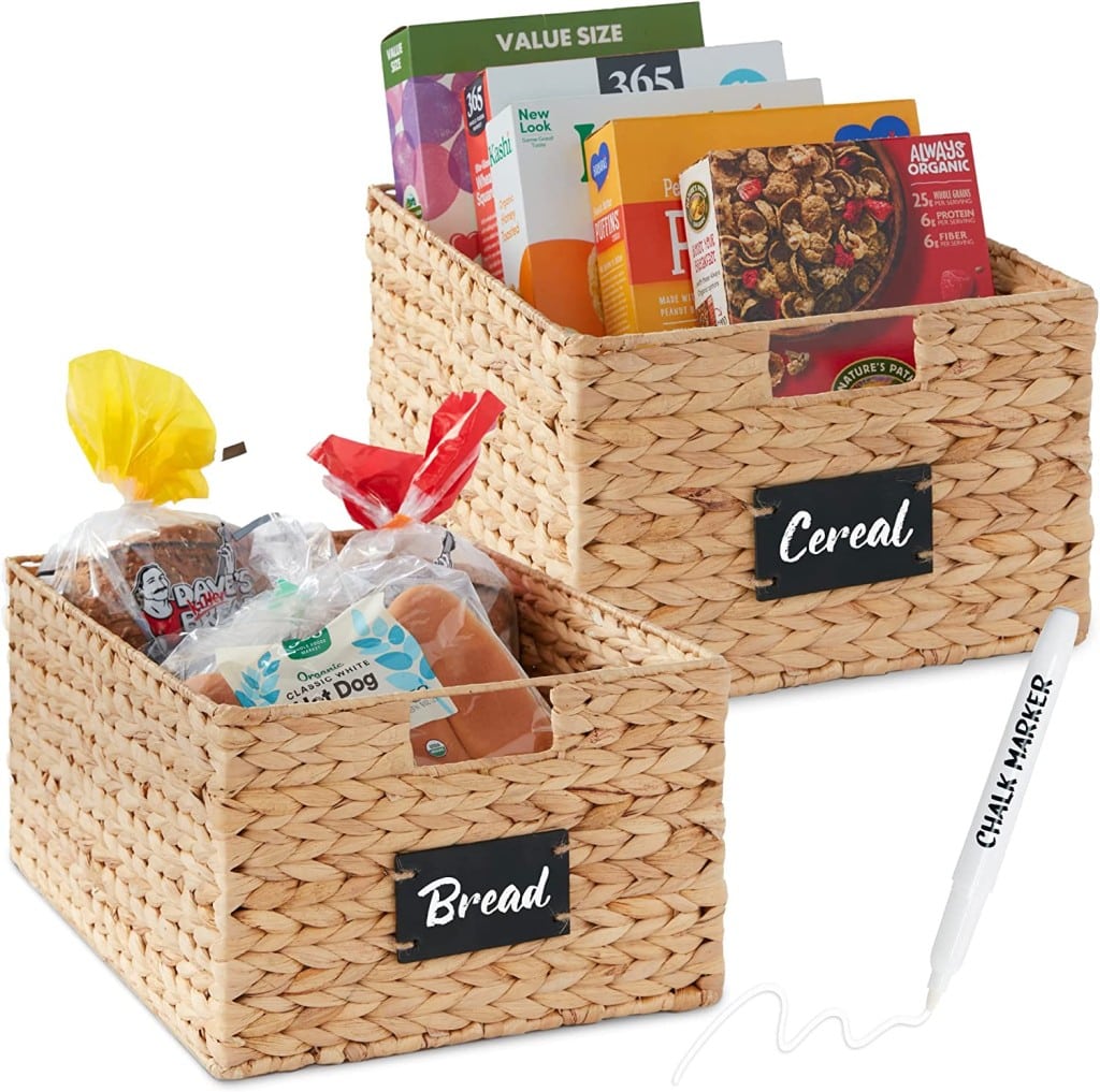 wicker baskets for organizing