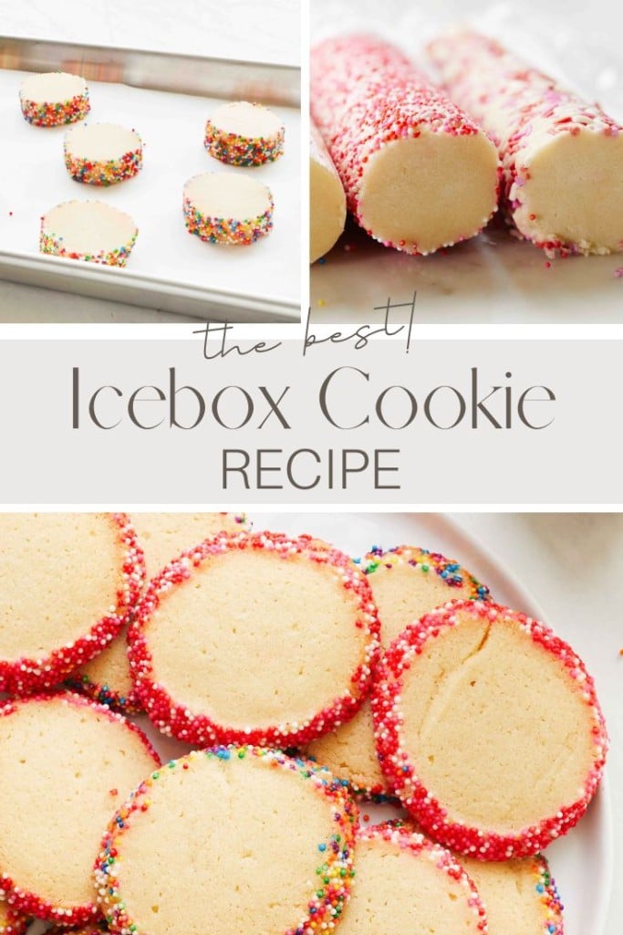 icebox cookie recipe pin image