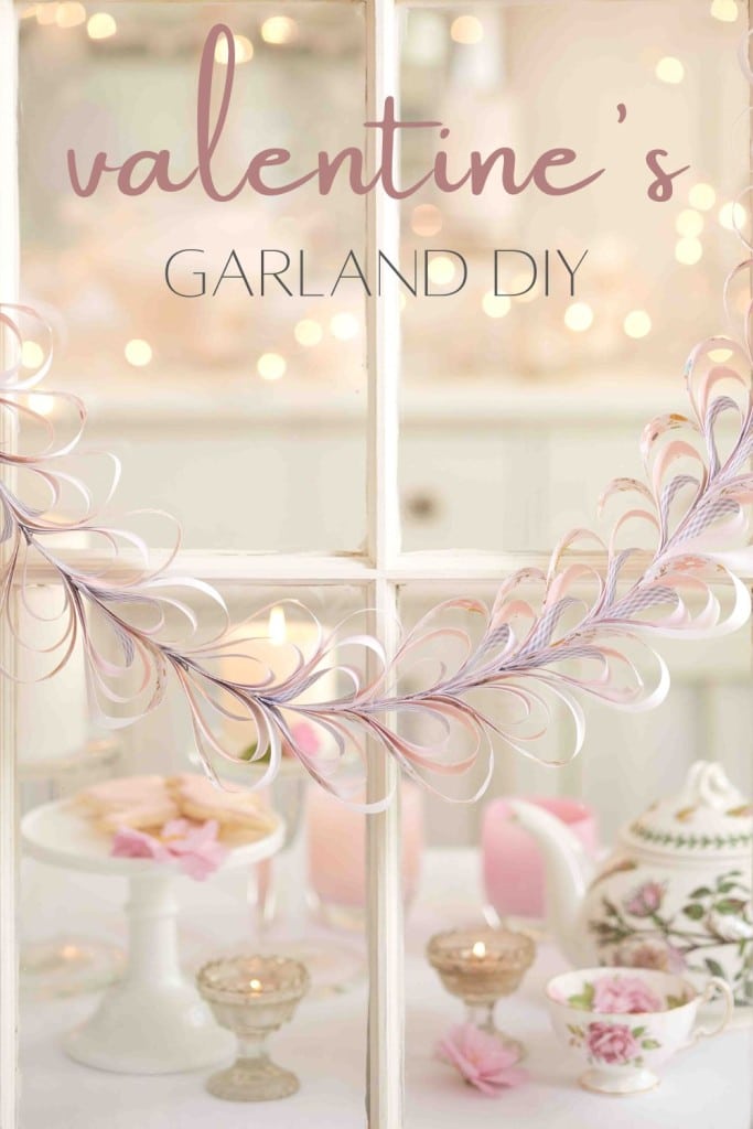 valentine's garland diy pin image