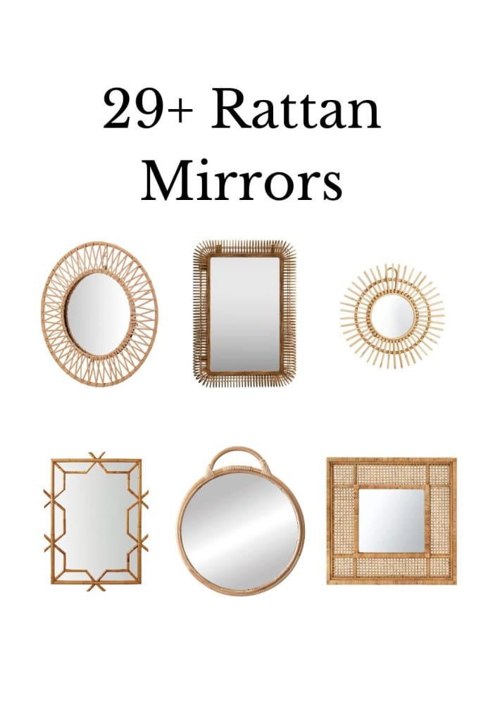 rattan mirrors