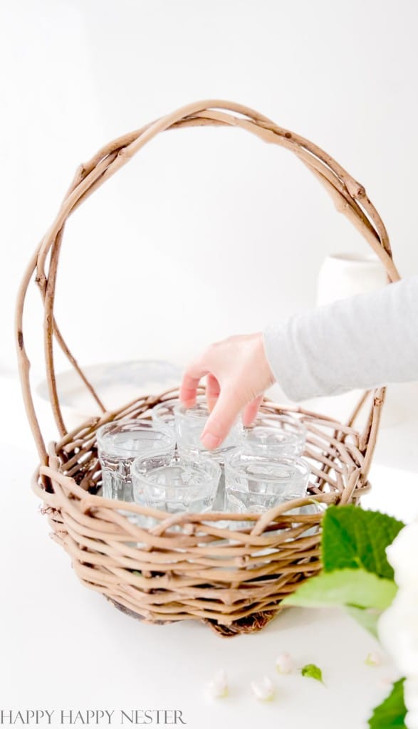 floral arrangement in a basket