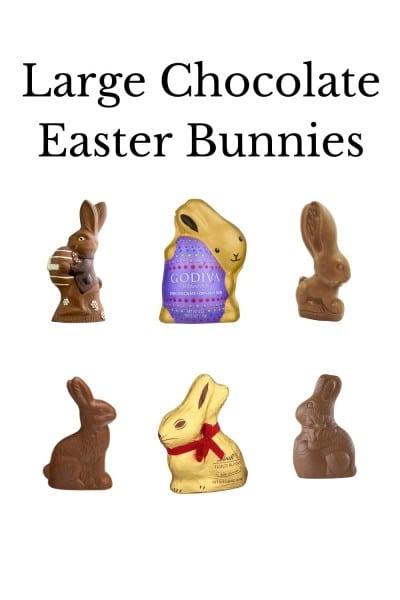 large chocolate easter bunnies