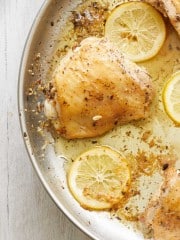 Pan Fried Chicken Thighs (Lemon and Herbs)