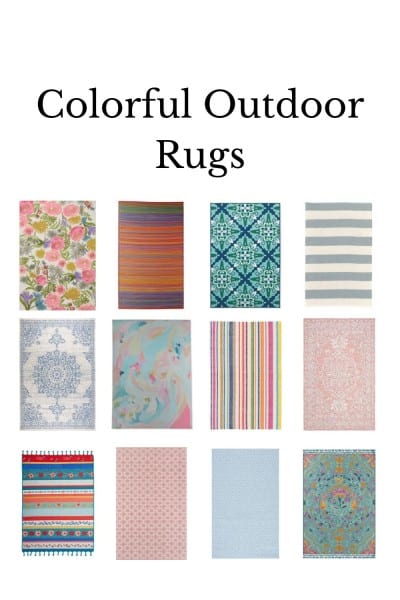colorful outdoor rugs