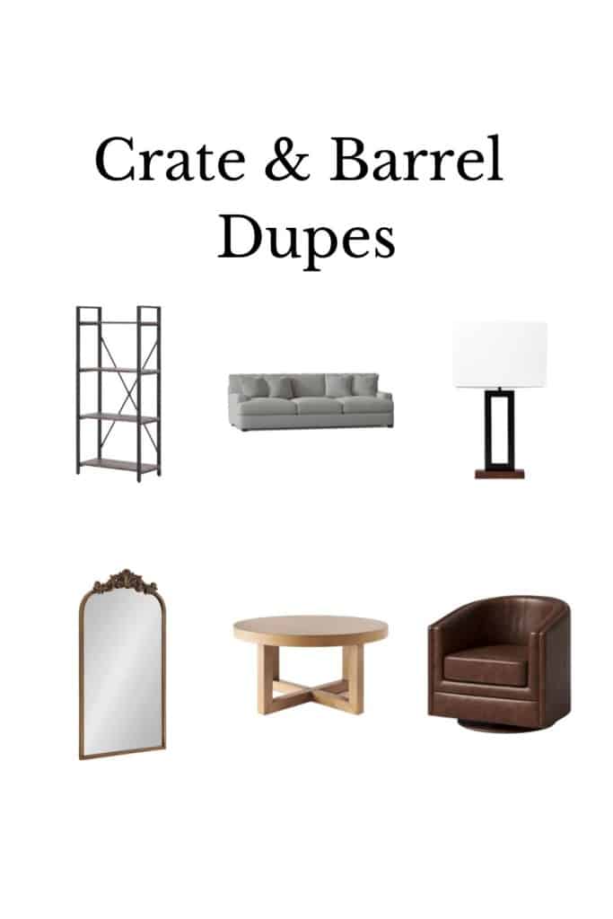 crate and barrel dupes