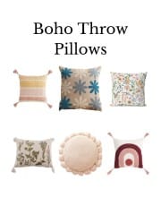 boho throw pillows