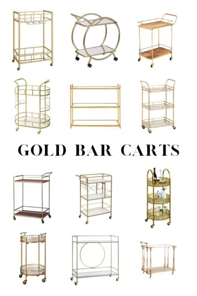 gold bar carts
