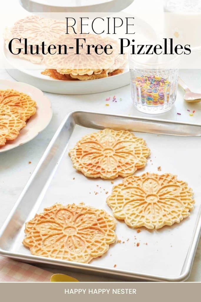 Recipe for Gluten Free Pizzelles pin image