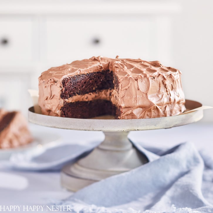 a chocolate cake