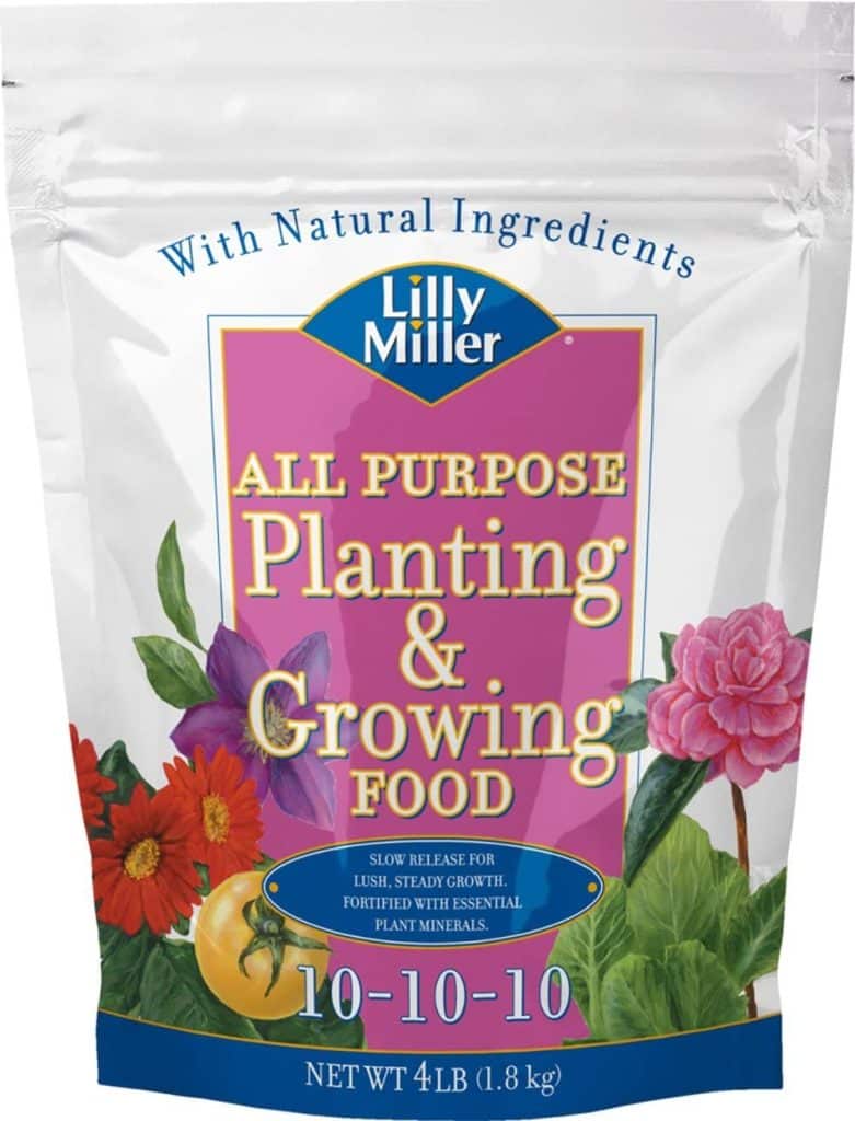 bag of plant food for feeding hydrangeas
