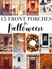 front porch ideas for Halloween pin image