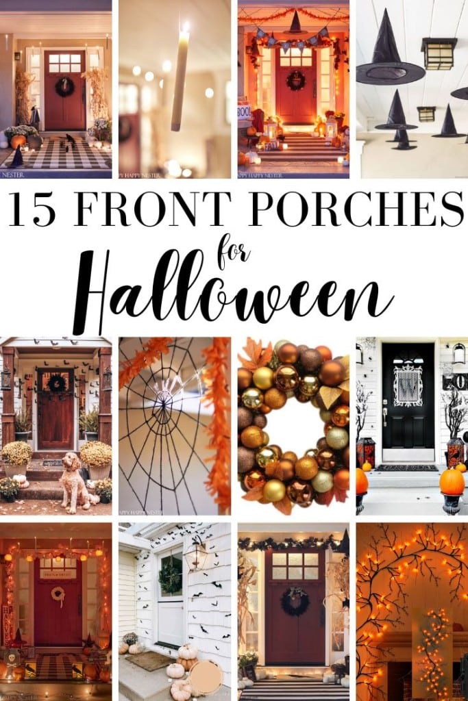 front porch ideas for Halloween pin image