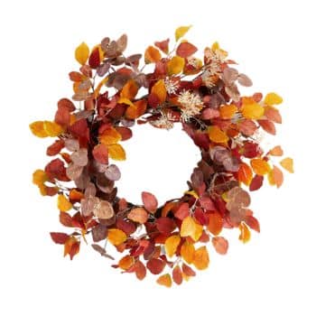 crate and barrel fall wreaths