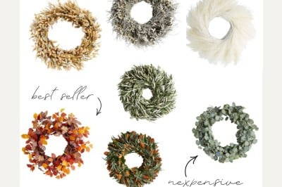 crate and barrel fall wreaths
