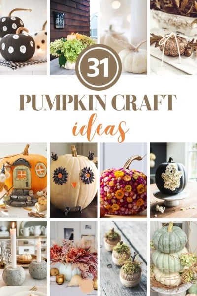 31 Pumpkin Craft Ideas pin image