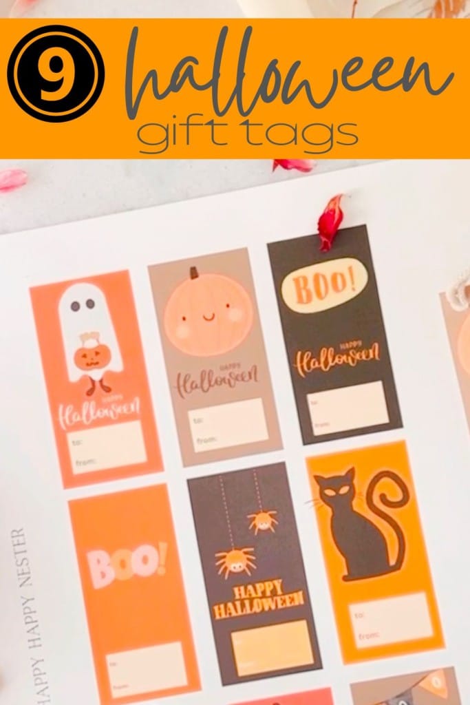 free printable halloween gift tags pin image