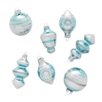 blue and gold christmas tree decorations