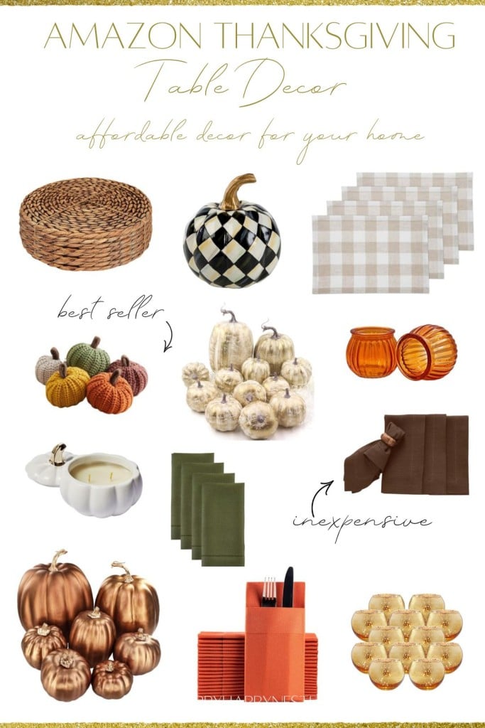 amazon thanksgiving table decorations