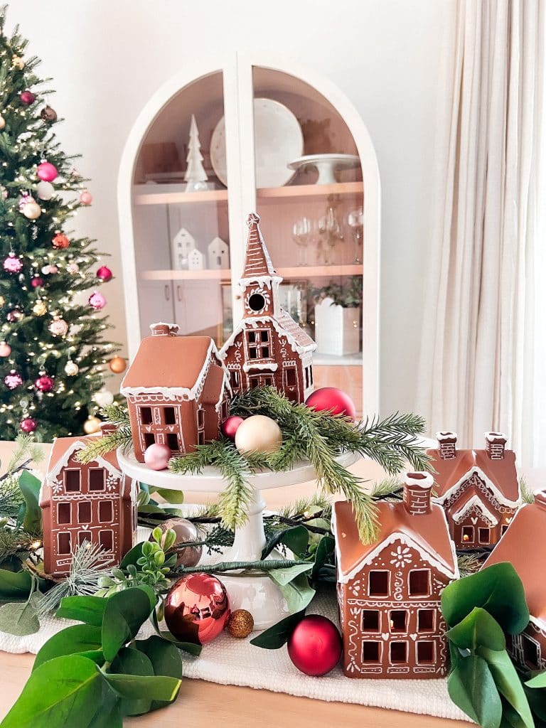 Turn a Ceramic Village into a Gingerbread Village - PB look 4 less!