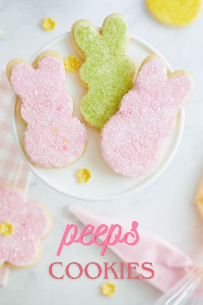 Peeps Cookies Recipe Pin image