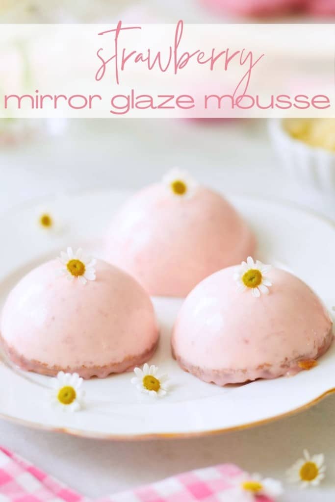 Mirror Glaze Mousse Cake Pin Image
