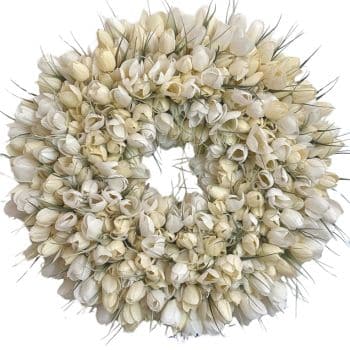 white spring wreaths