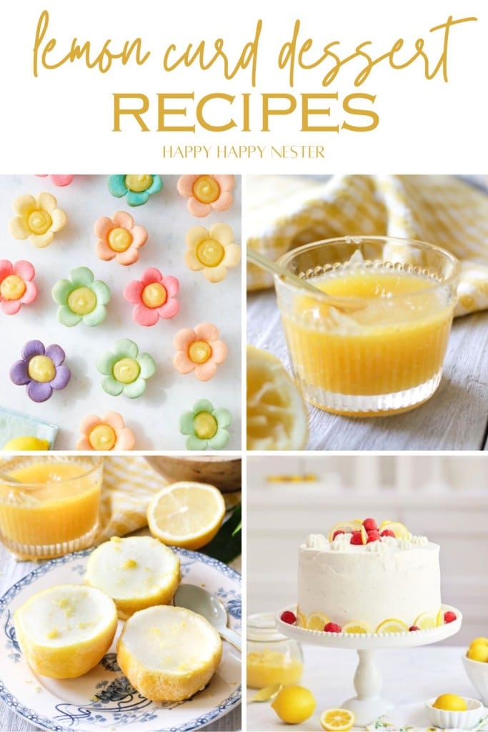 Lemon Curd Dessert Recipes pin image