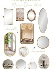 amazon gold mirror decor ideas