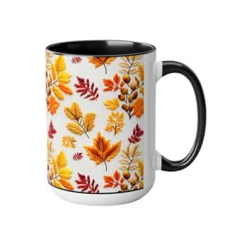 autumn leaves mugs