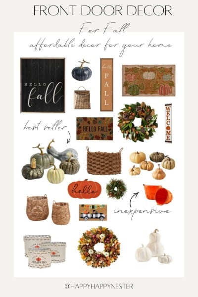 front door decor for fall