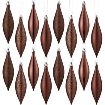 white christmas tree brown decorations amazon