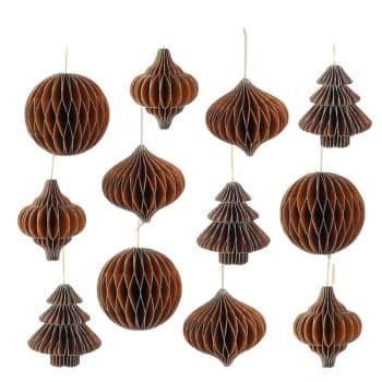 white christmas tree brown decorations amazon