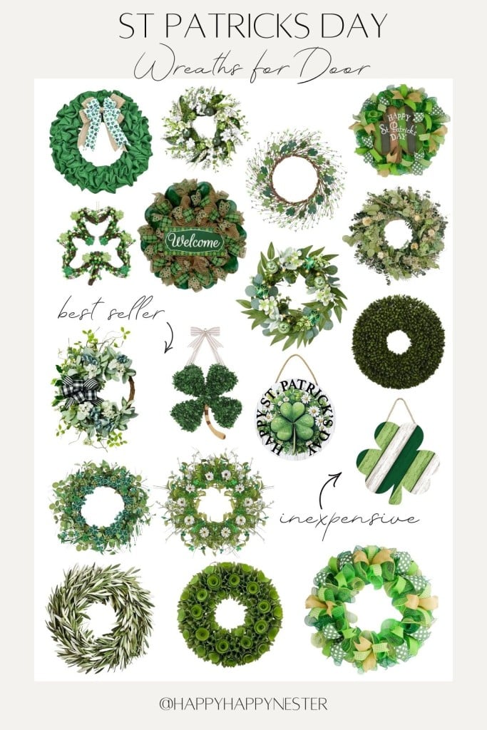 st. patrick's day wreaths for door