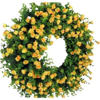 colorful summer wreaths